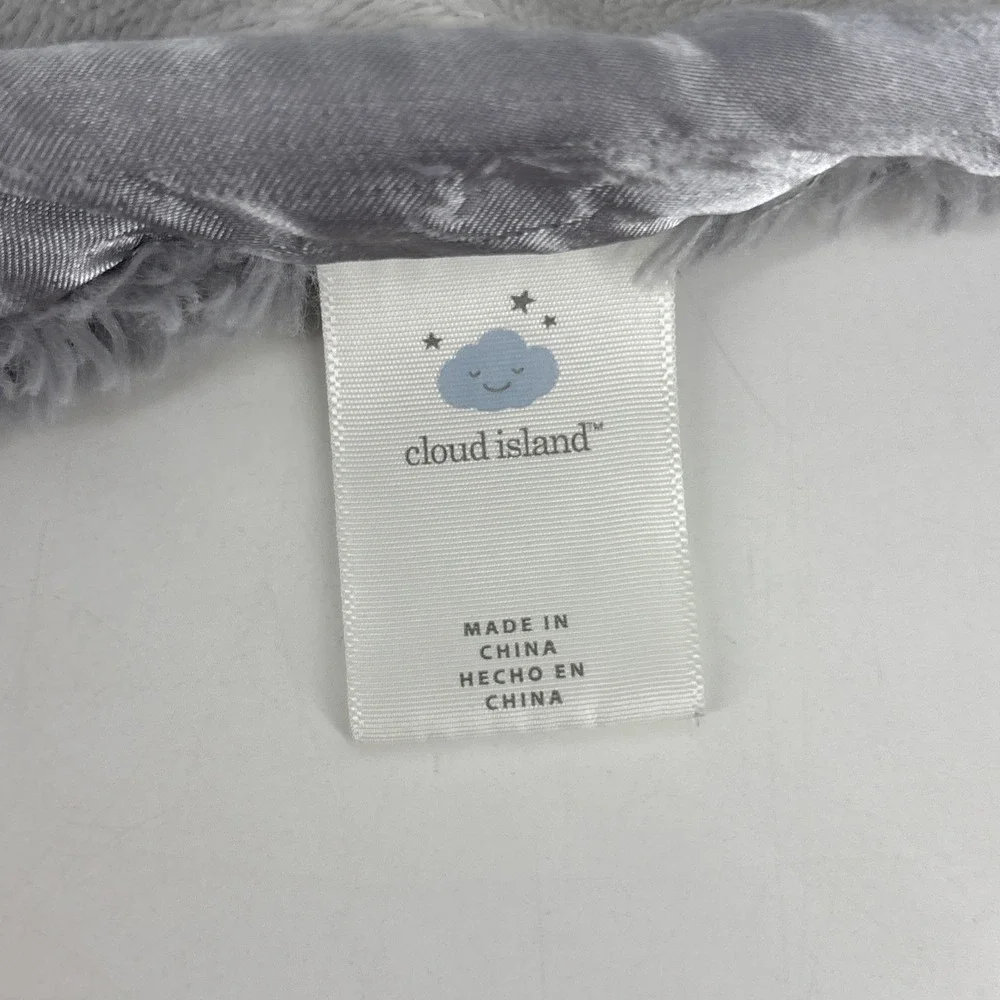 Cloud Island Gray Bear Lovey Security Blanket Trees XL Oversized Target